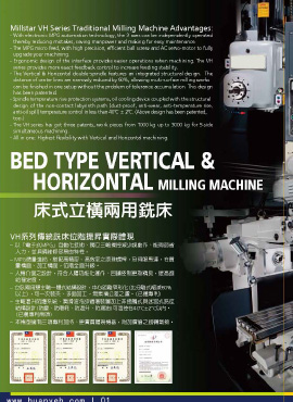 BED TYPE VERTICAL & HORIZONTAL MILLING MACHINE